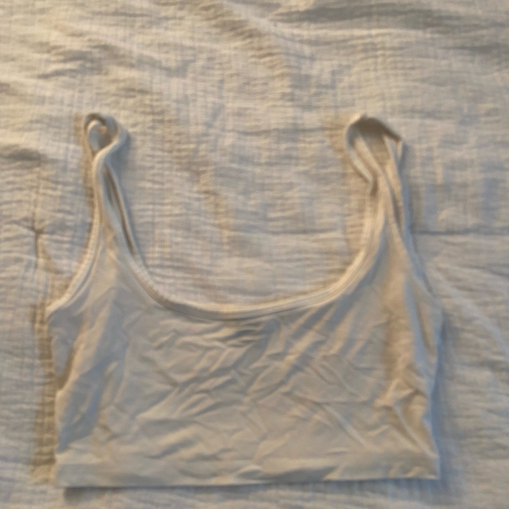 white crop top